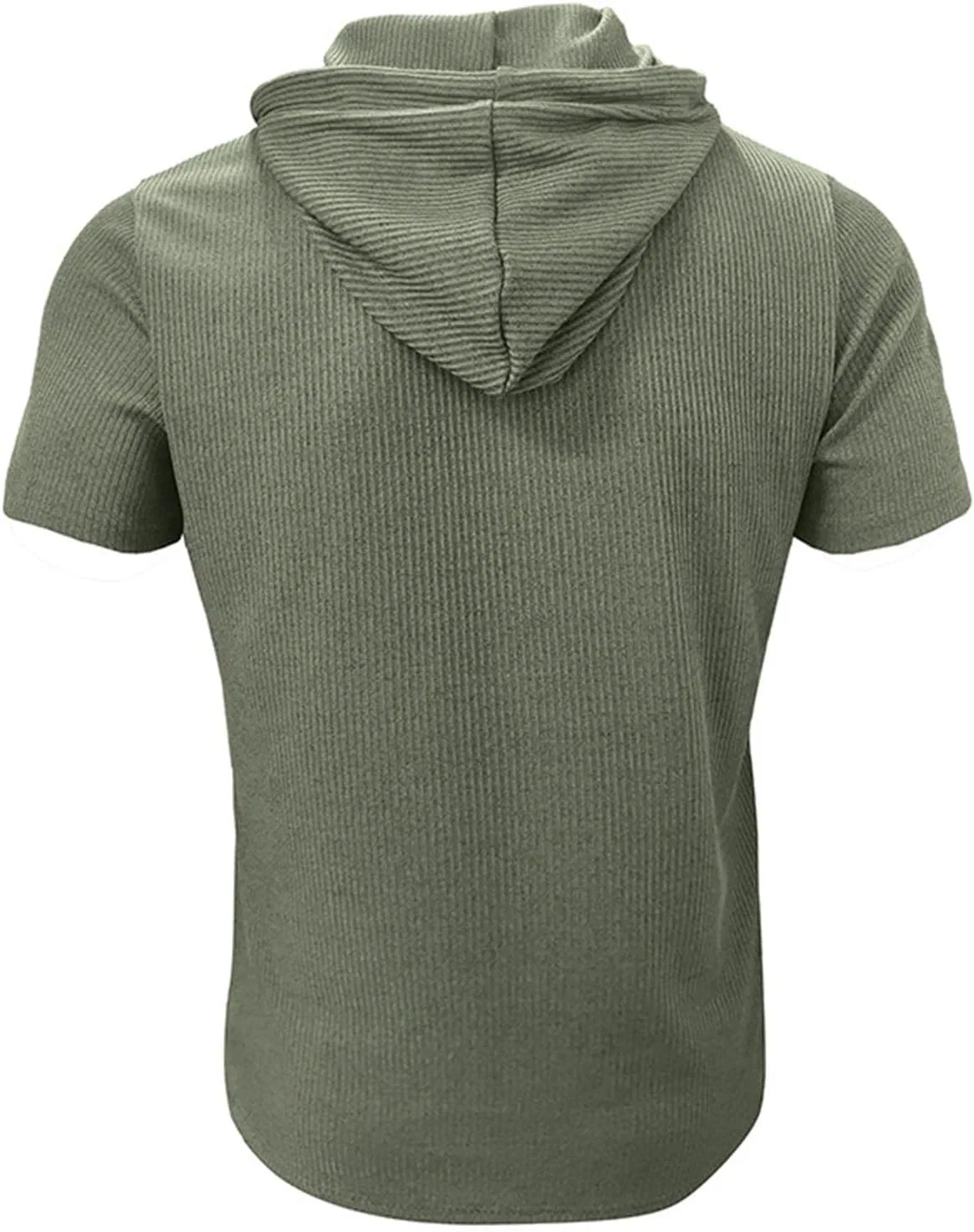 Мужская футболка с капюшоном Knit Shirt, Army Green — фото 3