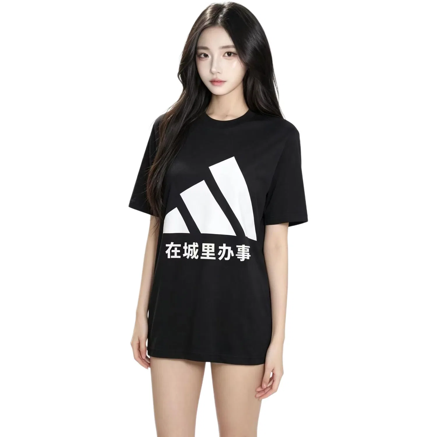 Футболка Adidas Essentials с круглым вырезом, Black — фото 4
