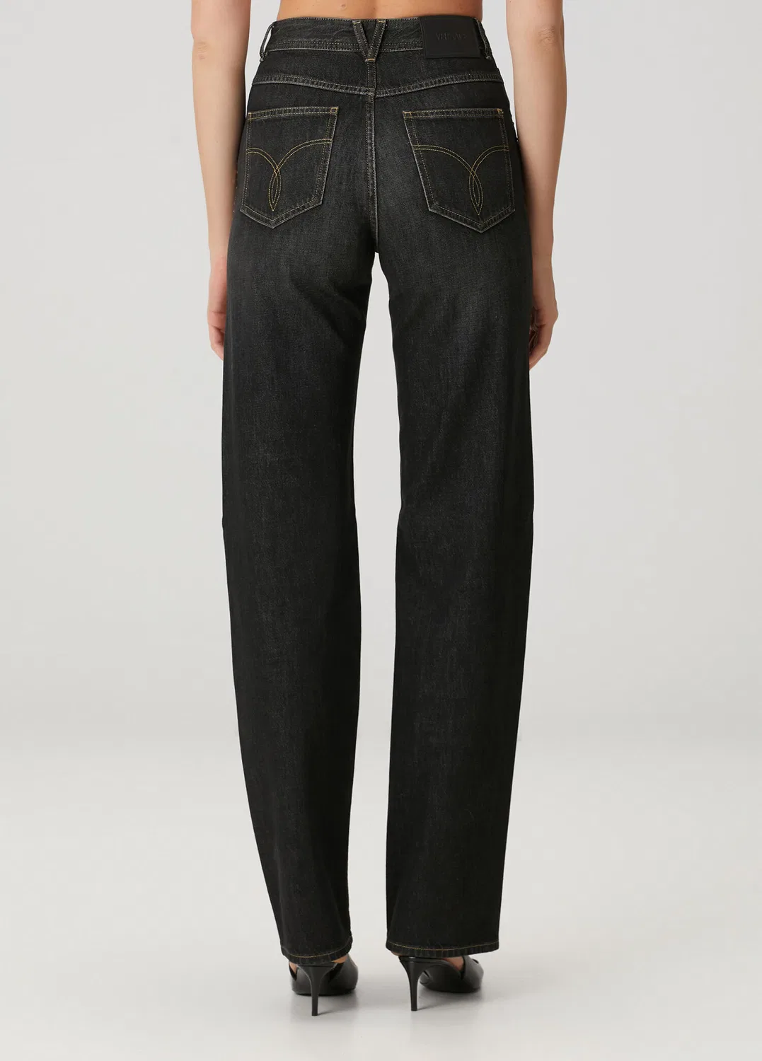 Джинсы Versace Regular Fit, черный — фото 4