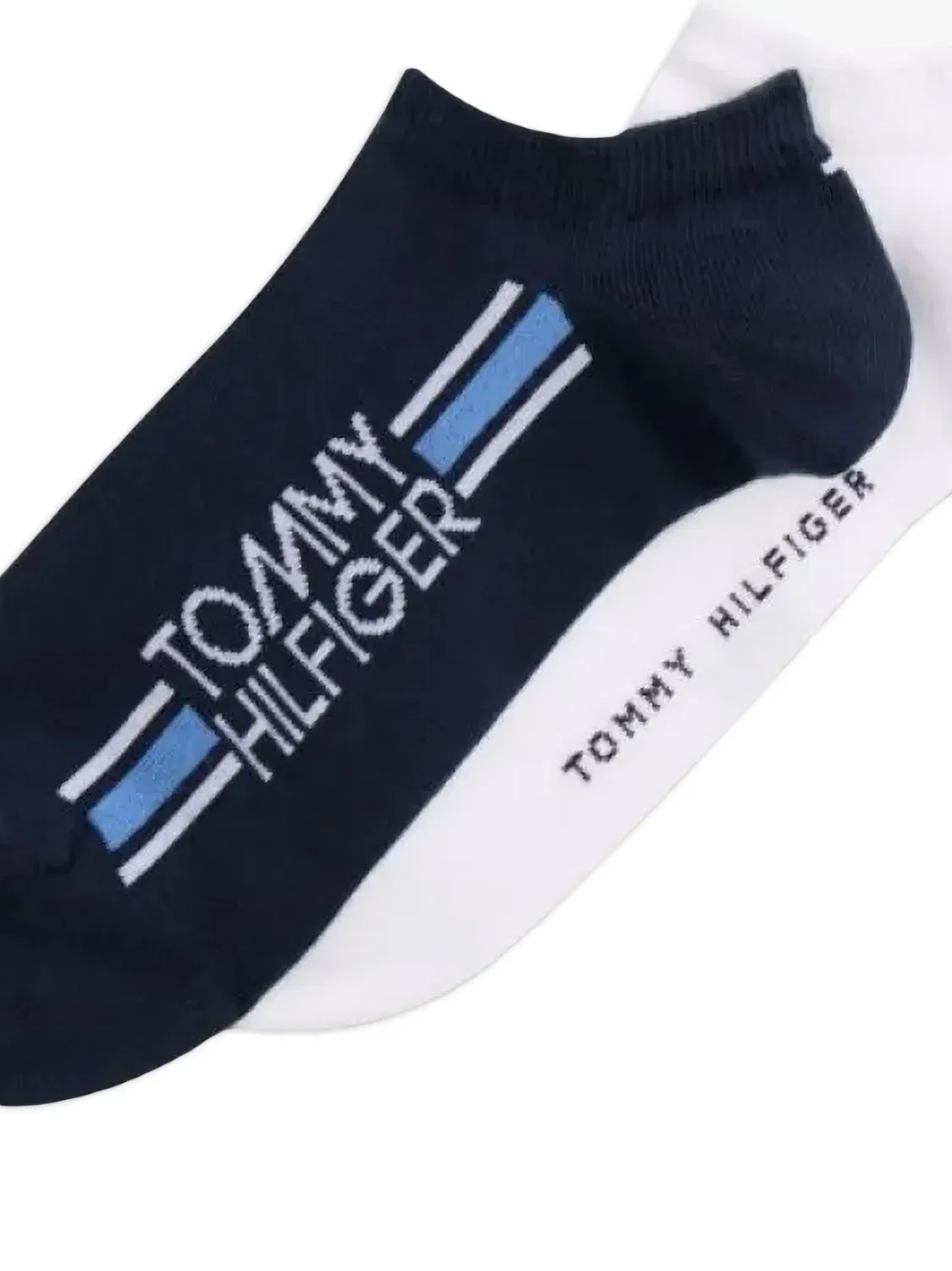 Носки под кроссовки с логотипом (2 пары) Tommy Hilfiger, синий — фото 2