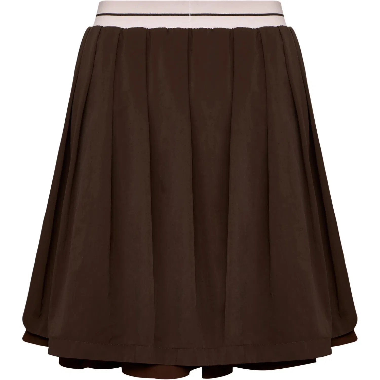 Женская юбка-плиссе с умеренной длиной Adidas Originals, Dark Brown — фото 3