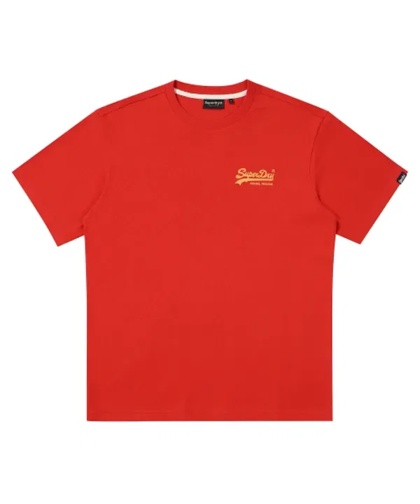 Футболка с логотипом змеи Superdry, красный