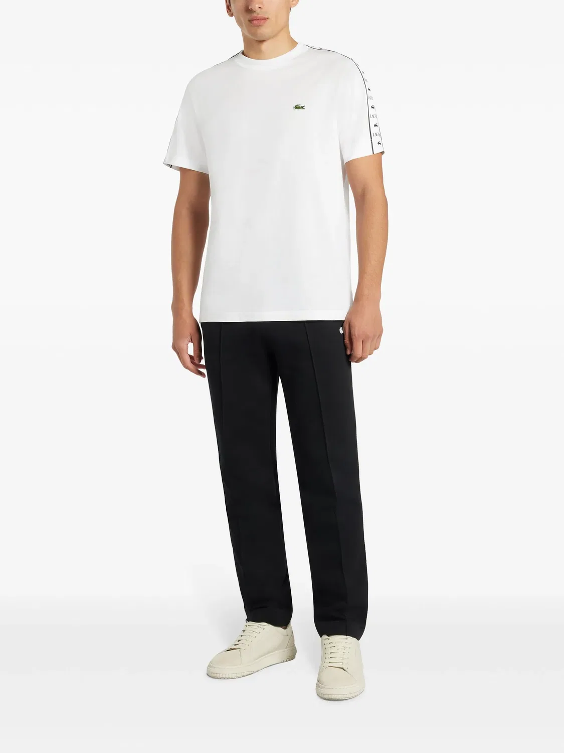 Футболка из джерси с логотипом Lacoste, белый — фото 2