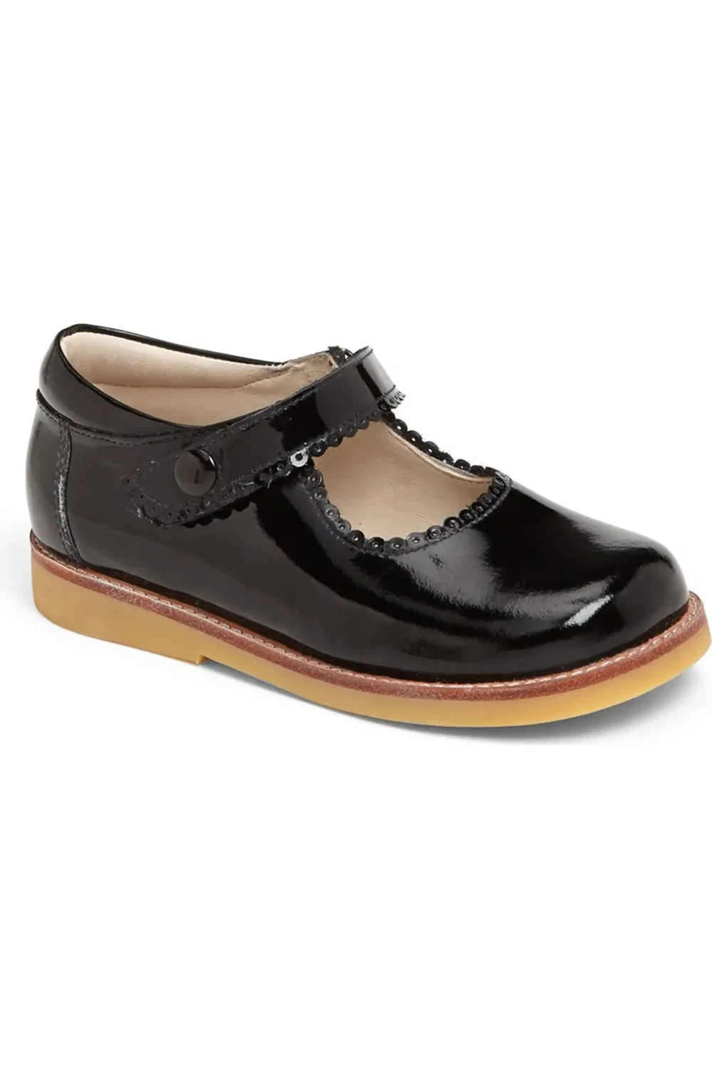 Туфли мэри джейн с оборкой Elephantito, Patent Black