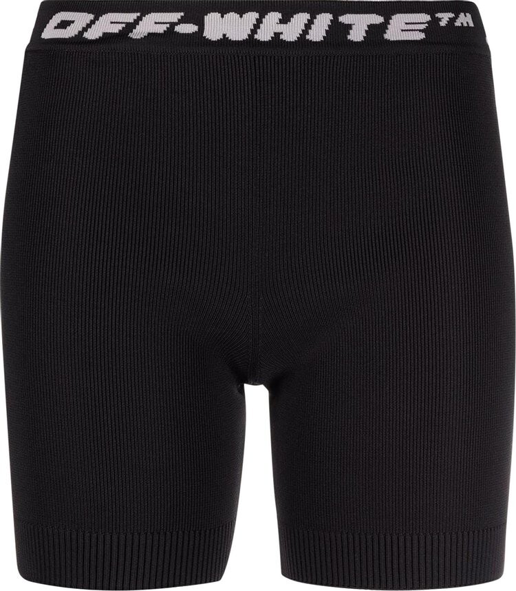 

Шорты Off-White Logo Band Shorts 'Black/Grey', черный