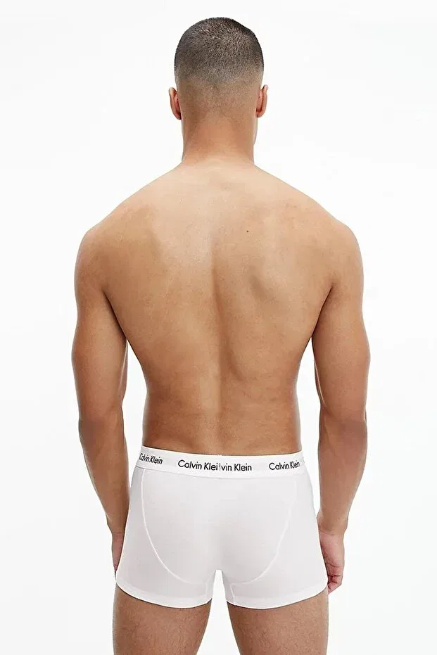 Мужское белье хлопковое комплект 3 шт Calvin Klein, White Camoscio — фото 3