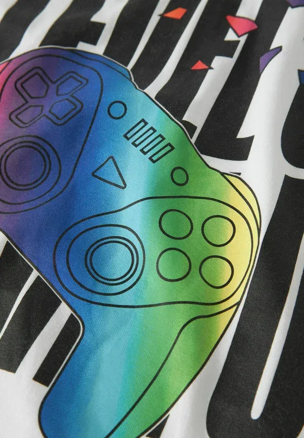 Футболка с принтом Sports Top fifa esports Name It, bright white, белый — фото 3