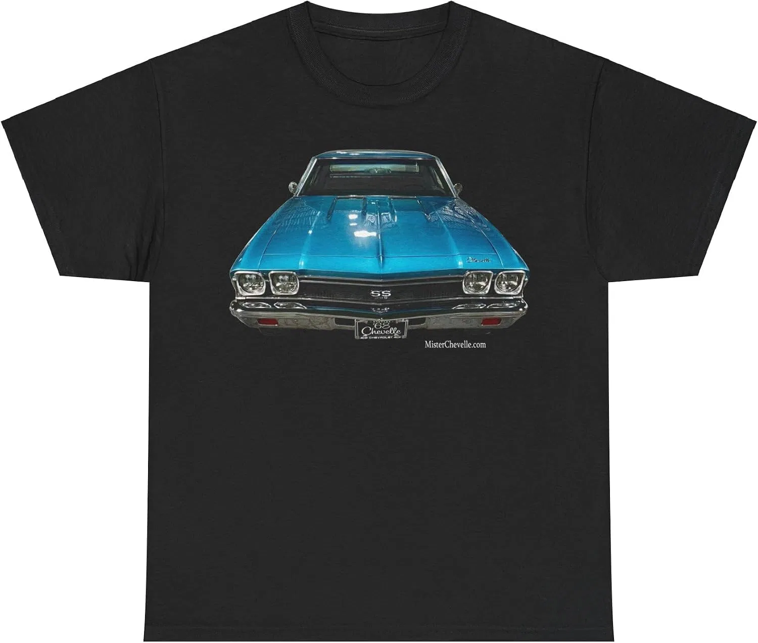 Футболка с принтом 1968 Chevelle SS 396 Gildan 5000, Black