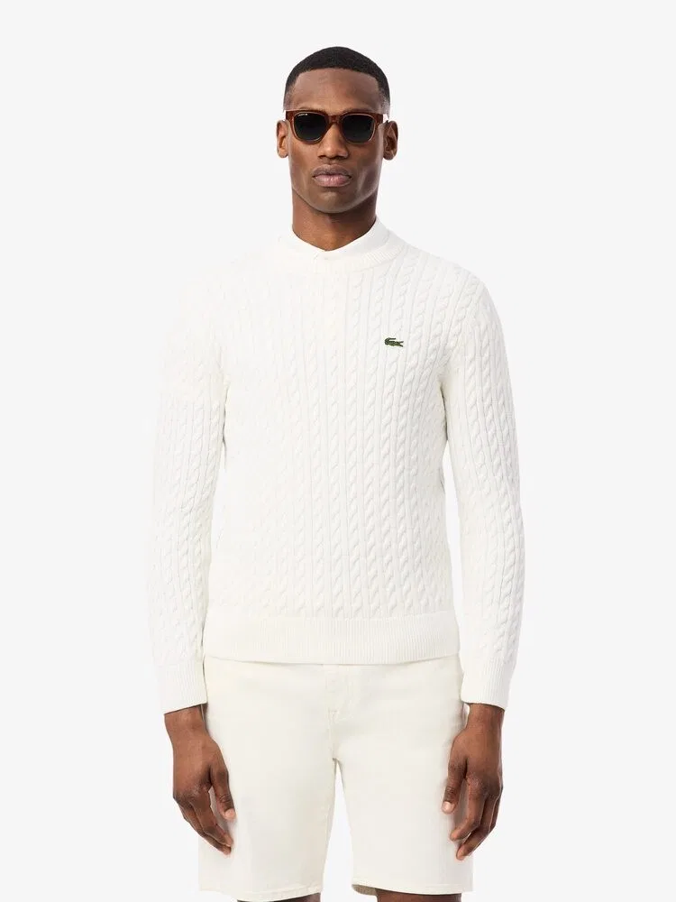 Пуловер трикотажный Long Sleeve LACOSTE, White