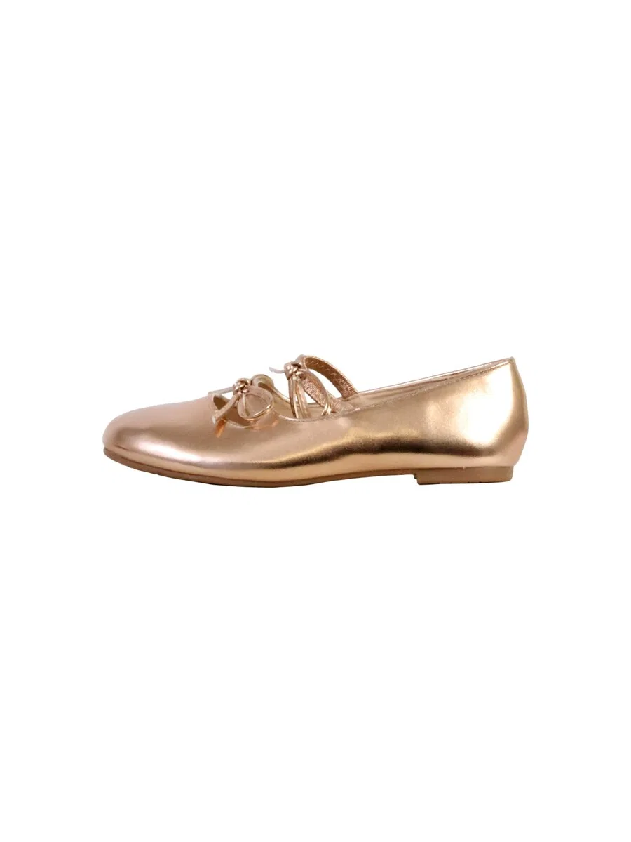 Балетки «Supermodische Ballerinas fur Kinder mit Gummizugen», золотого цвета POTI PATI