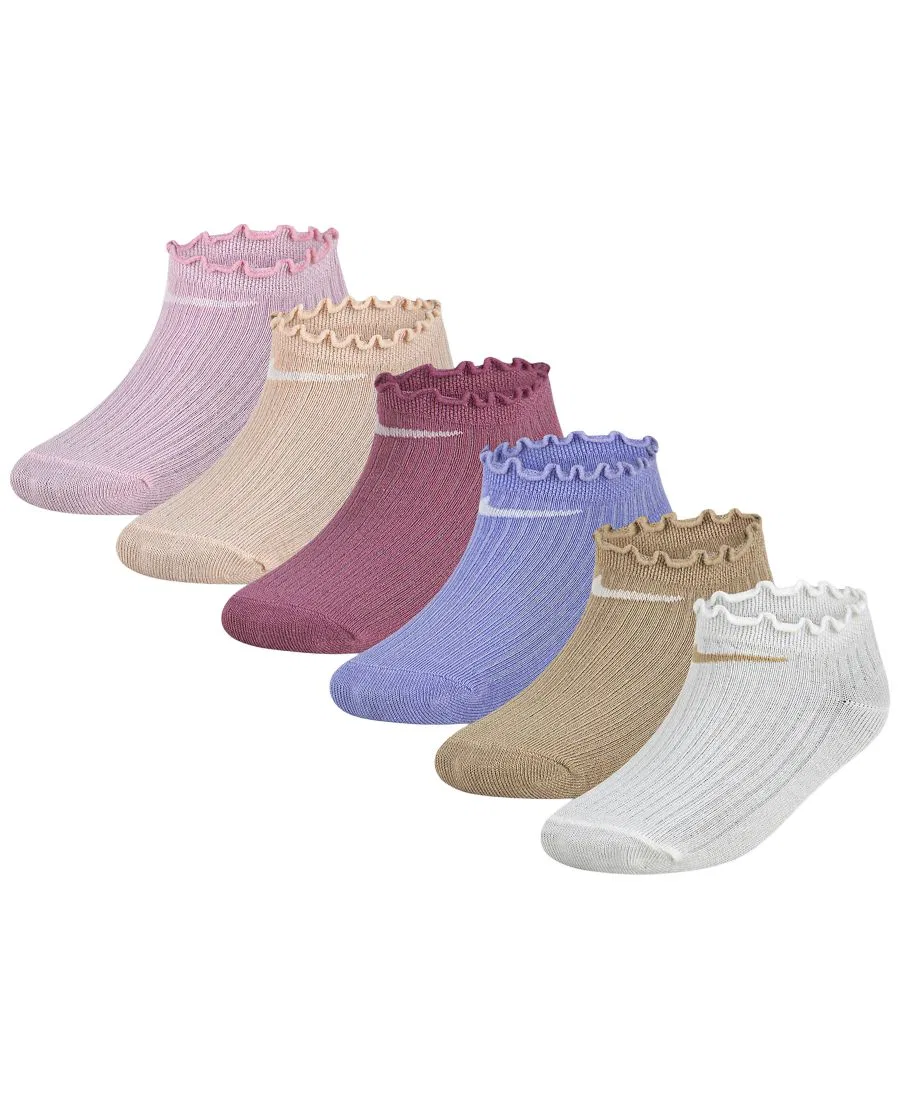 Носки без следов с отделкой «латук» (6 пар) Nike, Medium Soft Pink