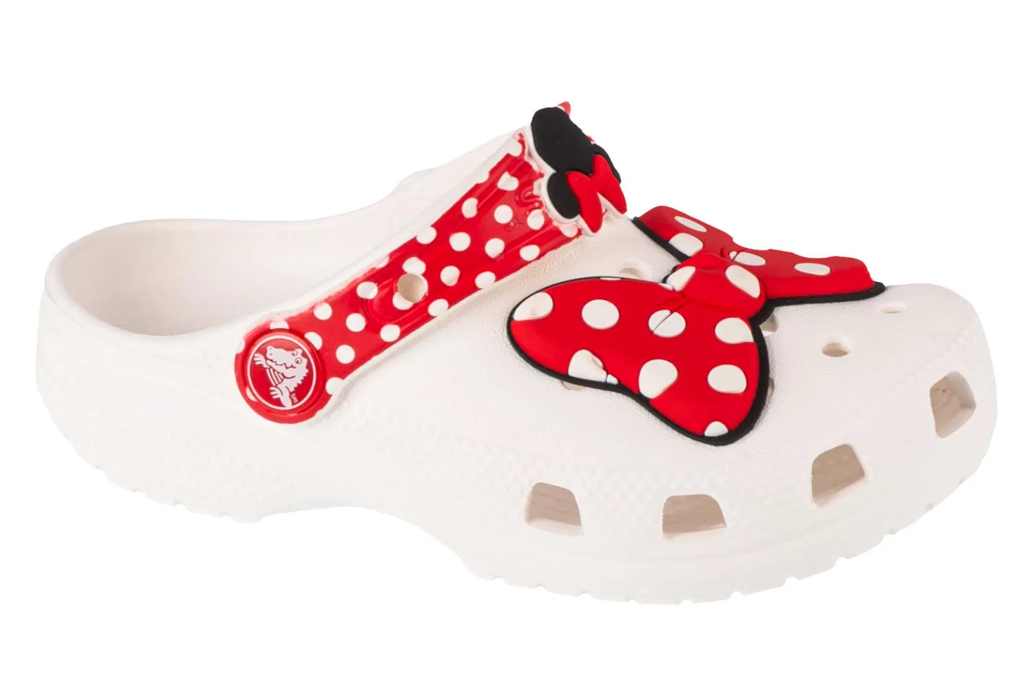 Детские шлепанцы с принтом Classic Disney Minnie Mouse Clog Crocs, Weiß