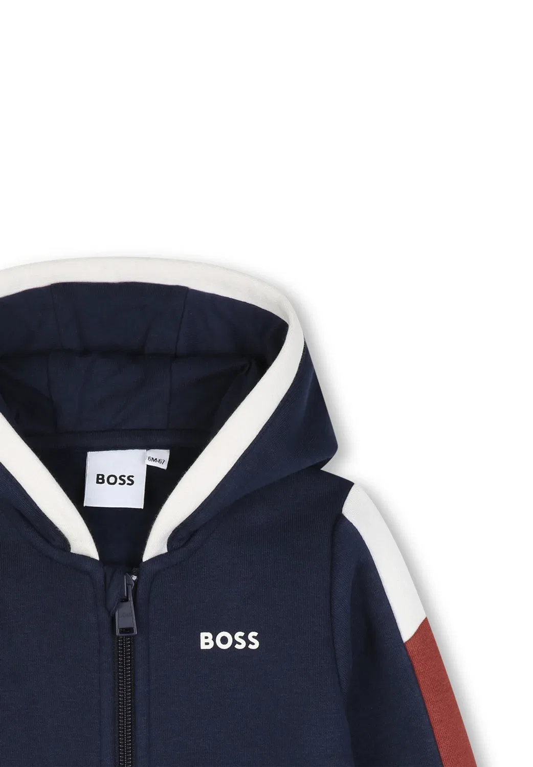 Кардиган-Капуш - толстовка на молнии Boss Kidswear, Bleu Cargo — фото 3