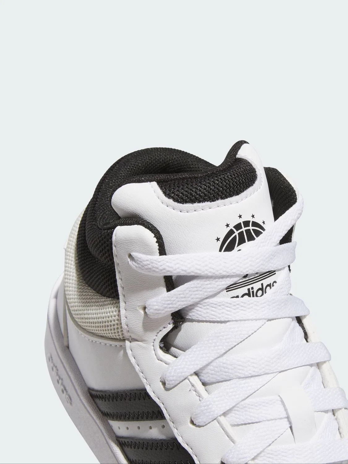 Кроссовки баскетбольные Hoops Mid Classic adidas, белый — фото 3