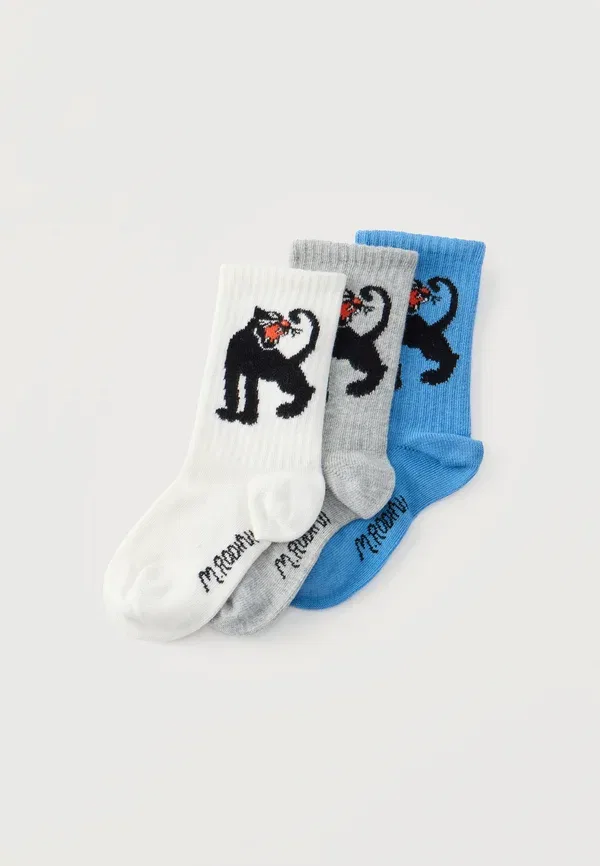 Носки 3 шт, хлопок, Panther unisex 3 pack, Mini Rodini, multi-coloured, мультиколор