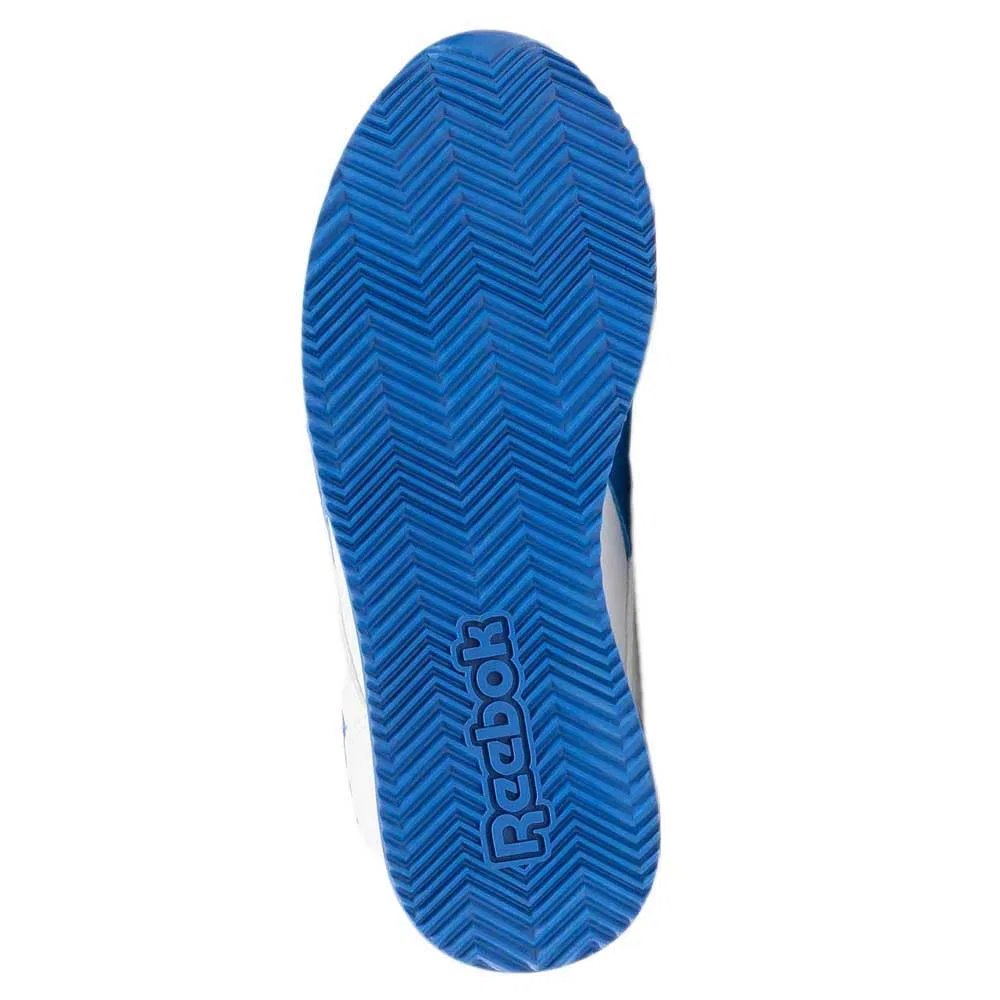Детские кроссовки для мальчиков с закрытым носком Reebok Royal Classic Jogger 3 Shoes, White Vectorblue Acidyellow — фото 3