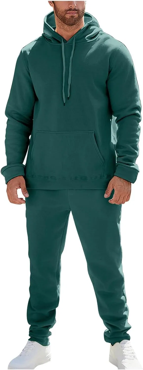 Спортивный костюм из двух предметов, бренд Generic, зеленый — фото 2