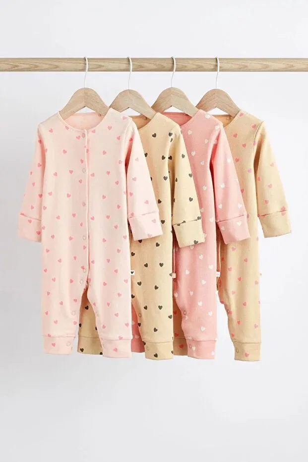 Детский комплект для новорожденных с принтом 4-предметный Next Baby, Pink