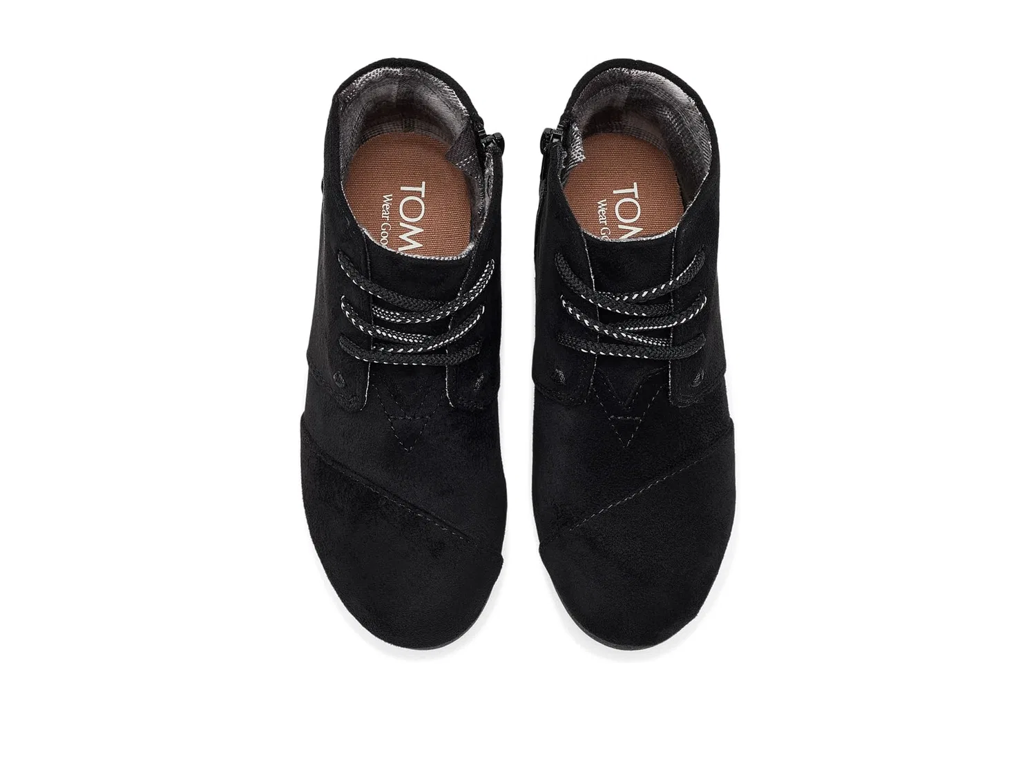 Ботинки Desert Wedge (для маленьких и больших детей) Toms Kids, Black — фото 3