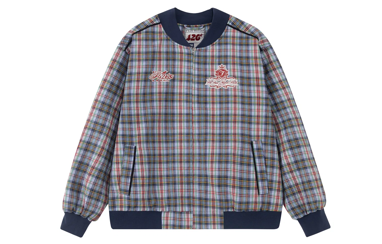 Детская куртка-бейсболка с воротником Unisex Baseball Collar Moderate, F426, Orange Red — фото 3