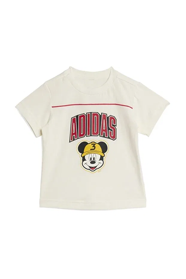 Детская спортивный тренерская футболка с принтом Adidas, White — фото 2