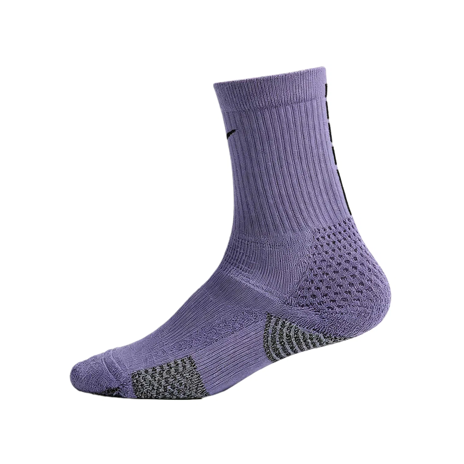 Носки для всех Nike, Gray Purple/Neon Yellow/Light Smoke Gray/Black