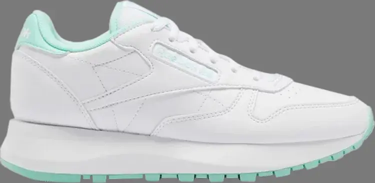 

Кроссовки classic leather sp j 'white hint mint' Reebok, белый