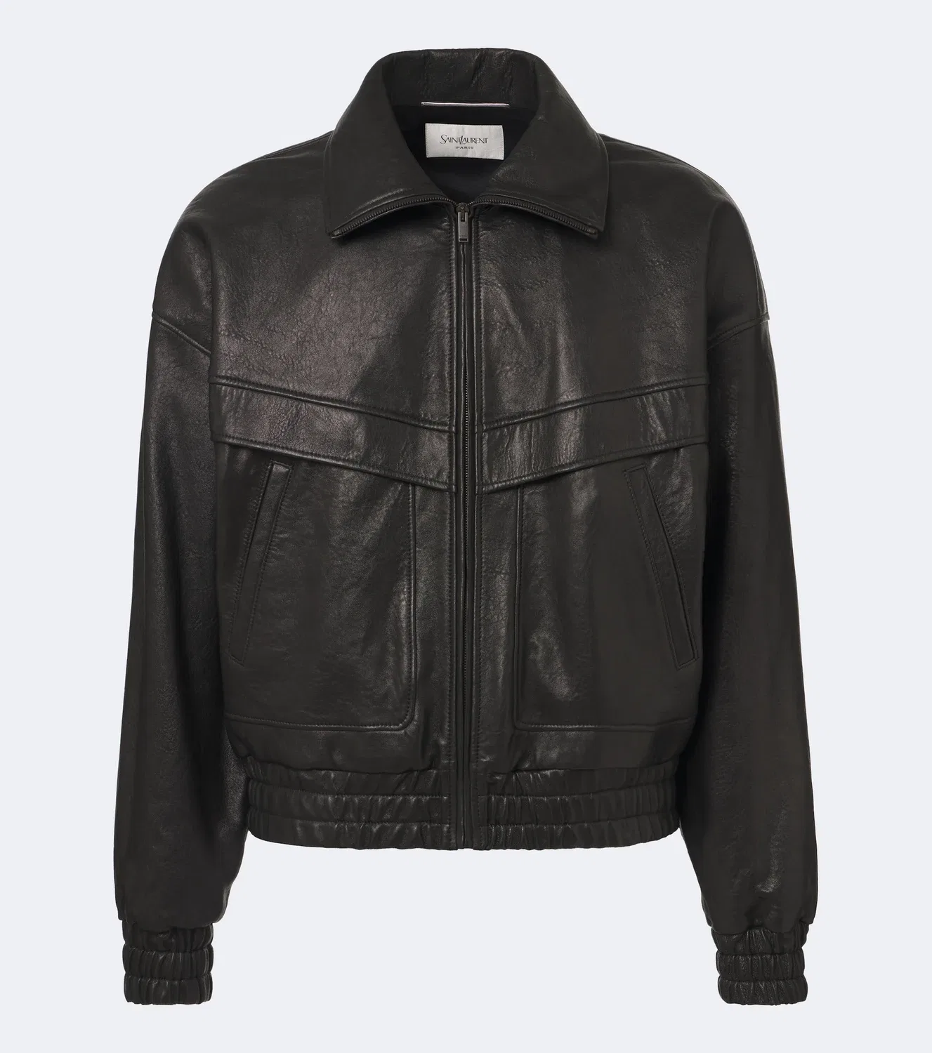 Кожаная куртка Saint Laurent, черный