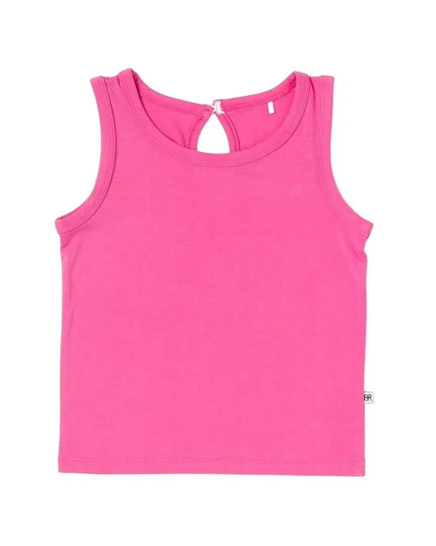 Детская футболка без рукавов Playful Pink Racerback Top Bums & Roses, мультиколор — фото 2