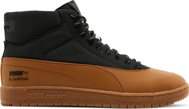 

Кроссовки Puma Maison Kitsune x Ralph Sampson 70 Mid Black Gum, черный