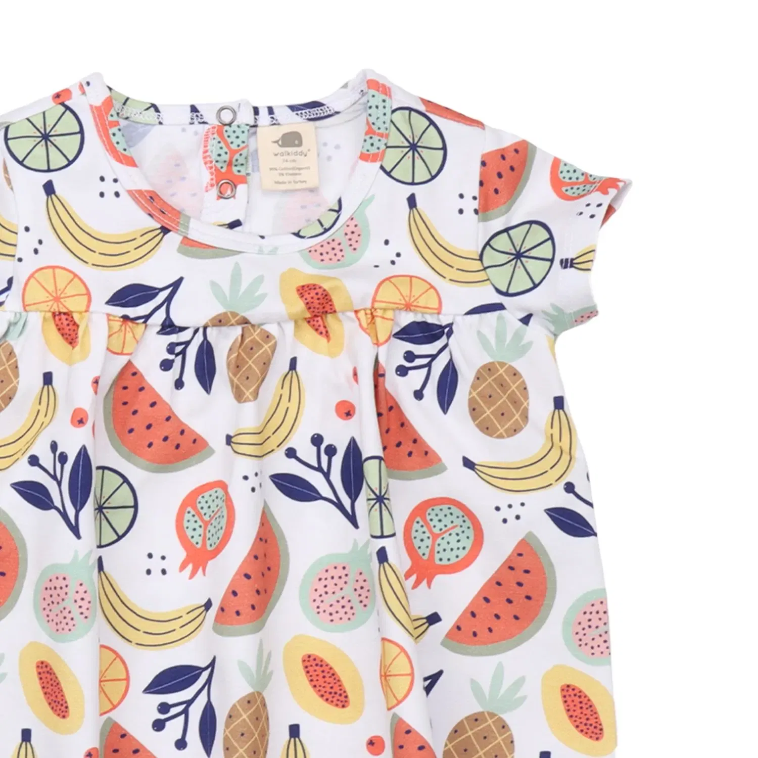 Платье-бебидолл с принтом Cheerful Fruits Walkiddy, разноцветный — фото 4