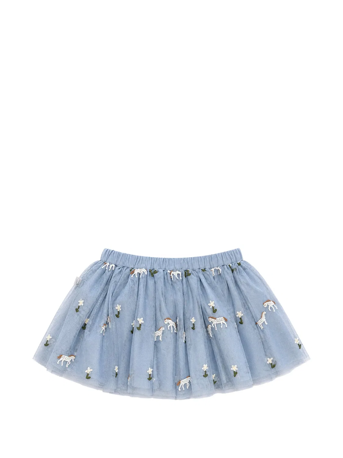 Вышитая юбка-пачка Stella Mccartney Kids, синий