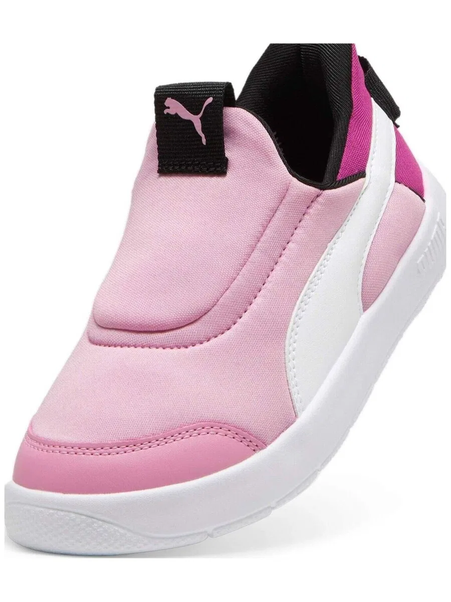 Кроссовки PUMA 'Courtflex V3' розового цвета — фото 4