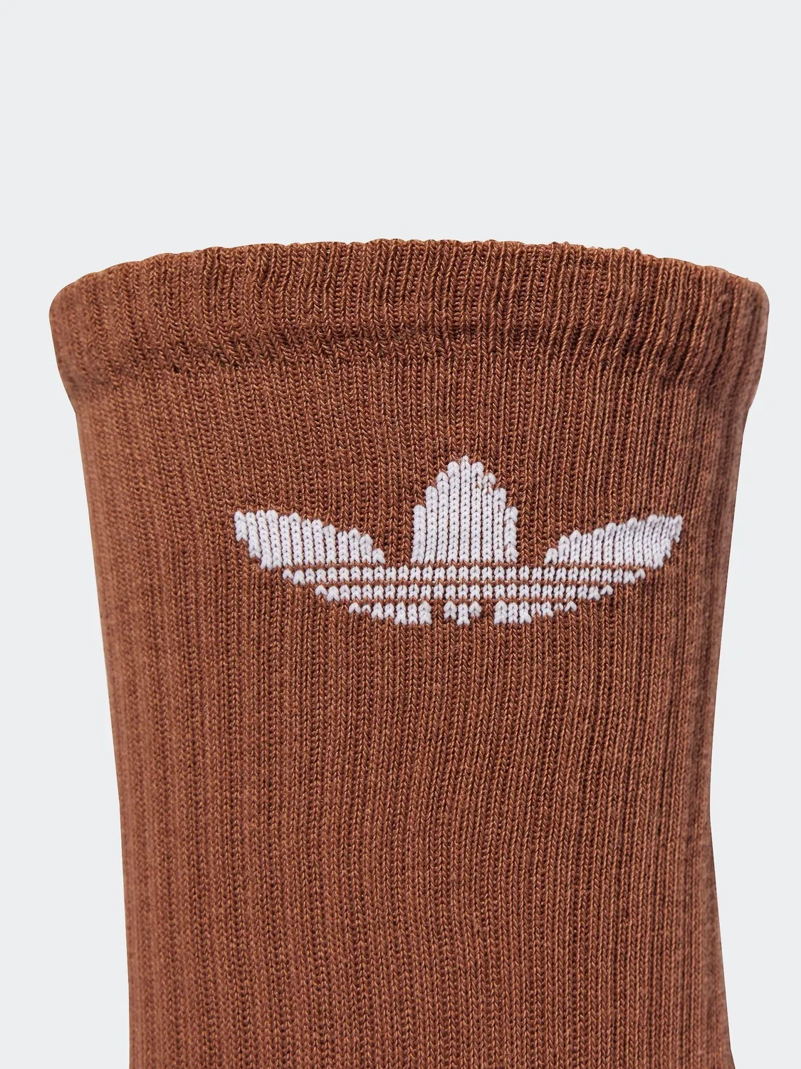 Носки, 6 пар adidas Originals Trefoil Crew adidas, коричневый светлый — фото 3