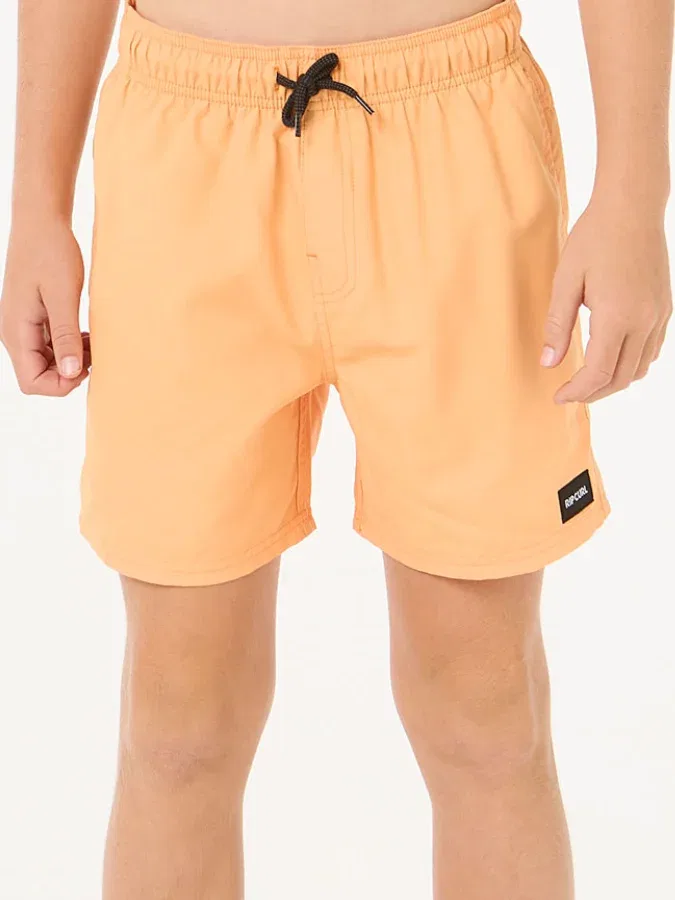 Шорты для купания с принтом Offset Volley Rip Curl, оранжевый