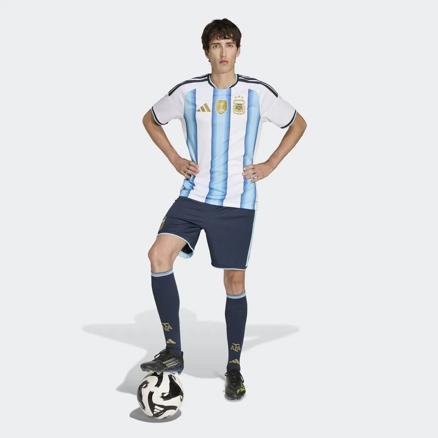 Спортивные шорты ADIDAS PERFORMANCE Regular Workout Pants 'Argentina 26 Home' темно-синего цвета — фото 4