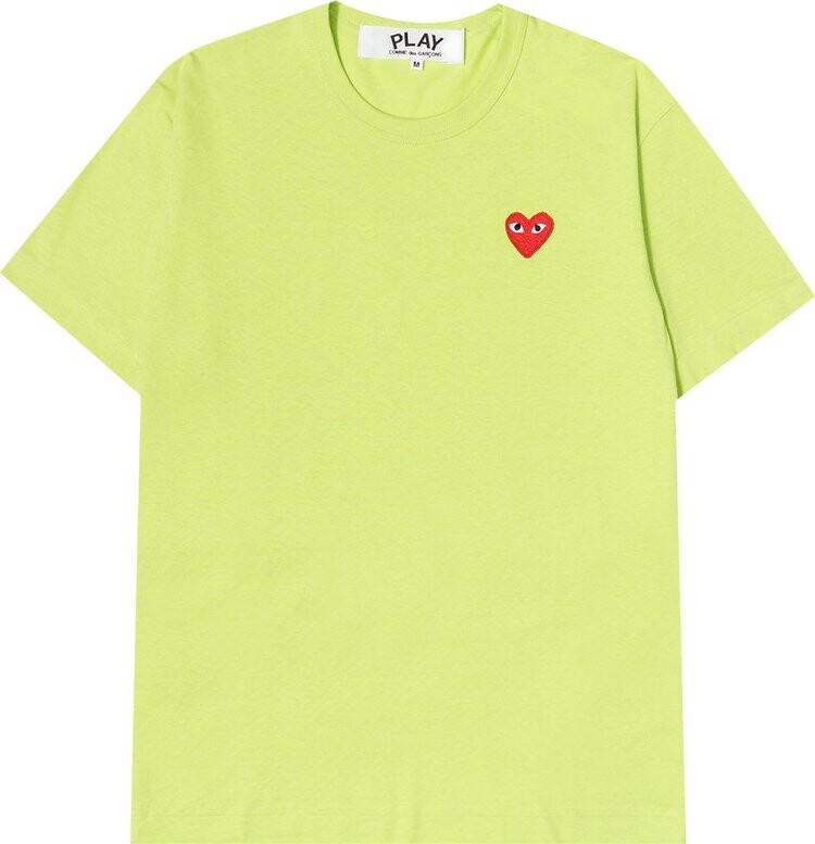 

Футболка Comme des Garçons PLAY Mini Heart Solid Tee 'Green', зеленый