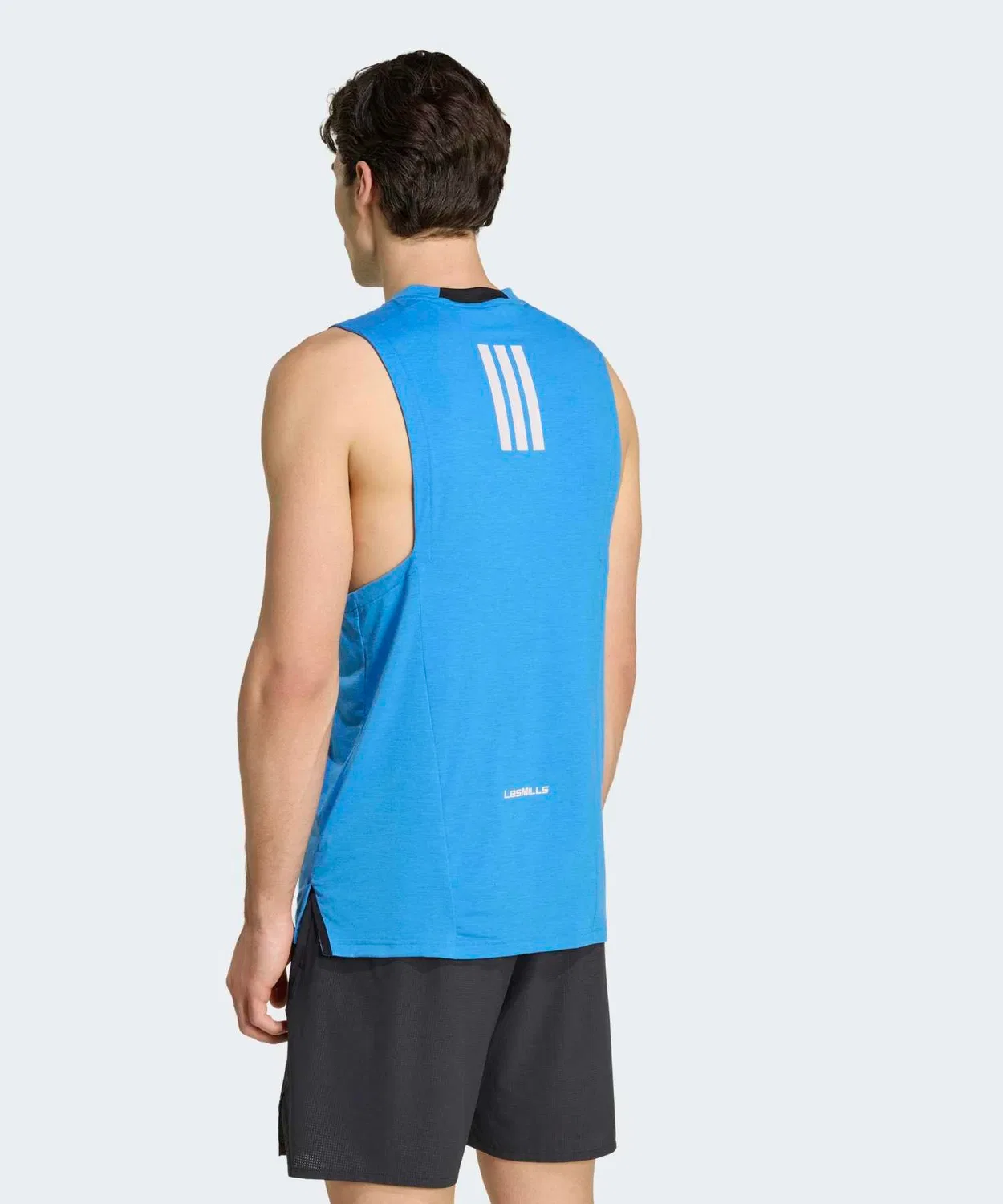 Мужской топ без рукавов с принтом Les Mills Graphic Adidas, Blue Other — фото 2