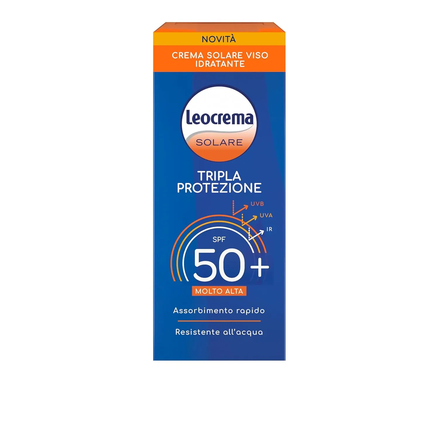 Крем для лица солнцезащитный SPF 50+ Triple Protection, Leocrema, 50мл, Белый — фото 2