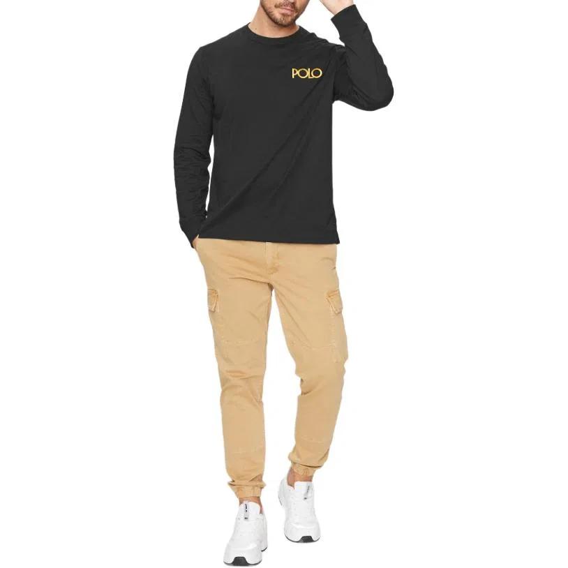 Мужская футболка Black Polo Ralph Lauren — фото 4