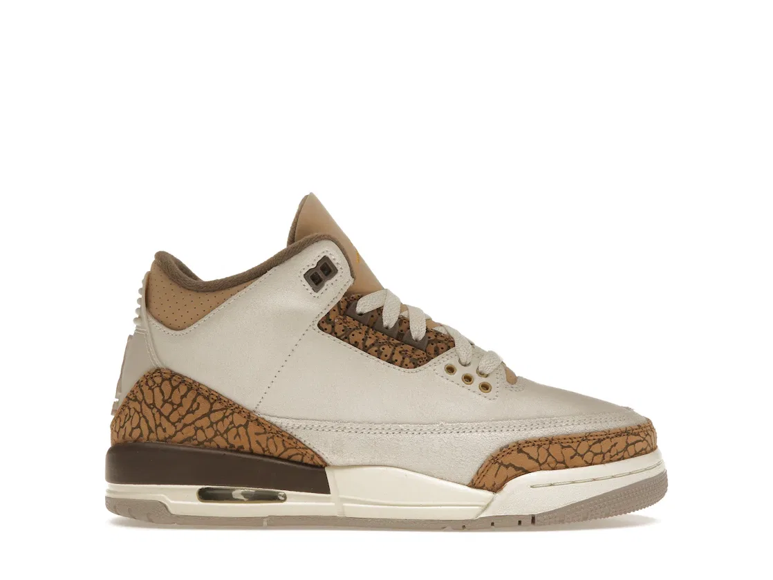 Детские кроссовки с замшевым верхом Jordan 3 Retro Palomino, Light Orewood Brown/Metallic Gold/Light British Tan/Palomino
