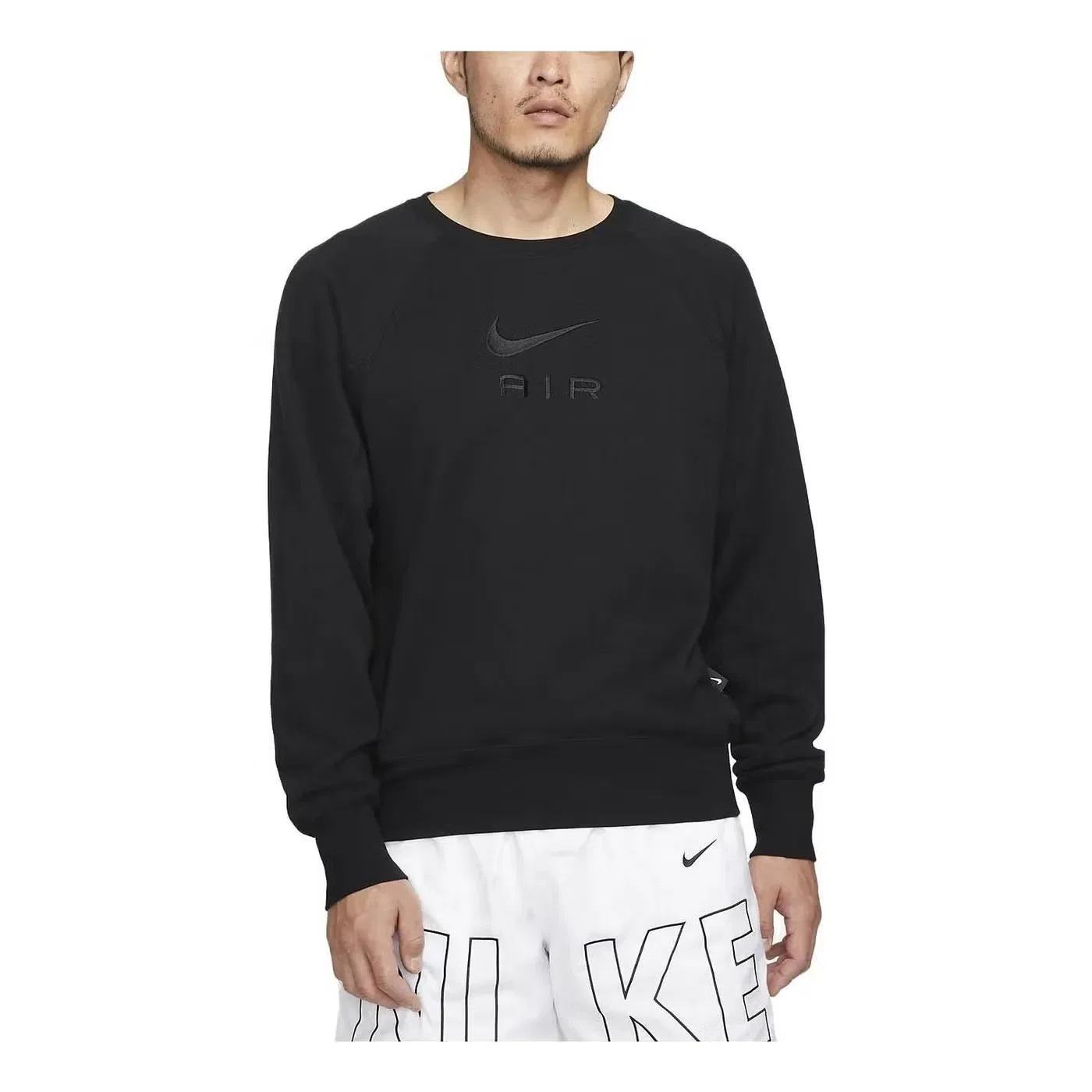 Свитшот с длинным рукавом Air French Terry Crew Nike, черный
