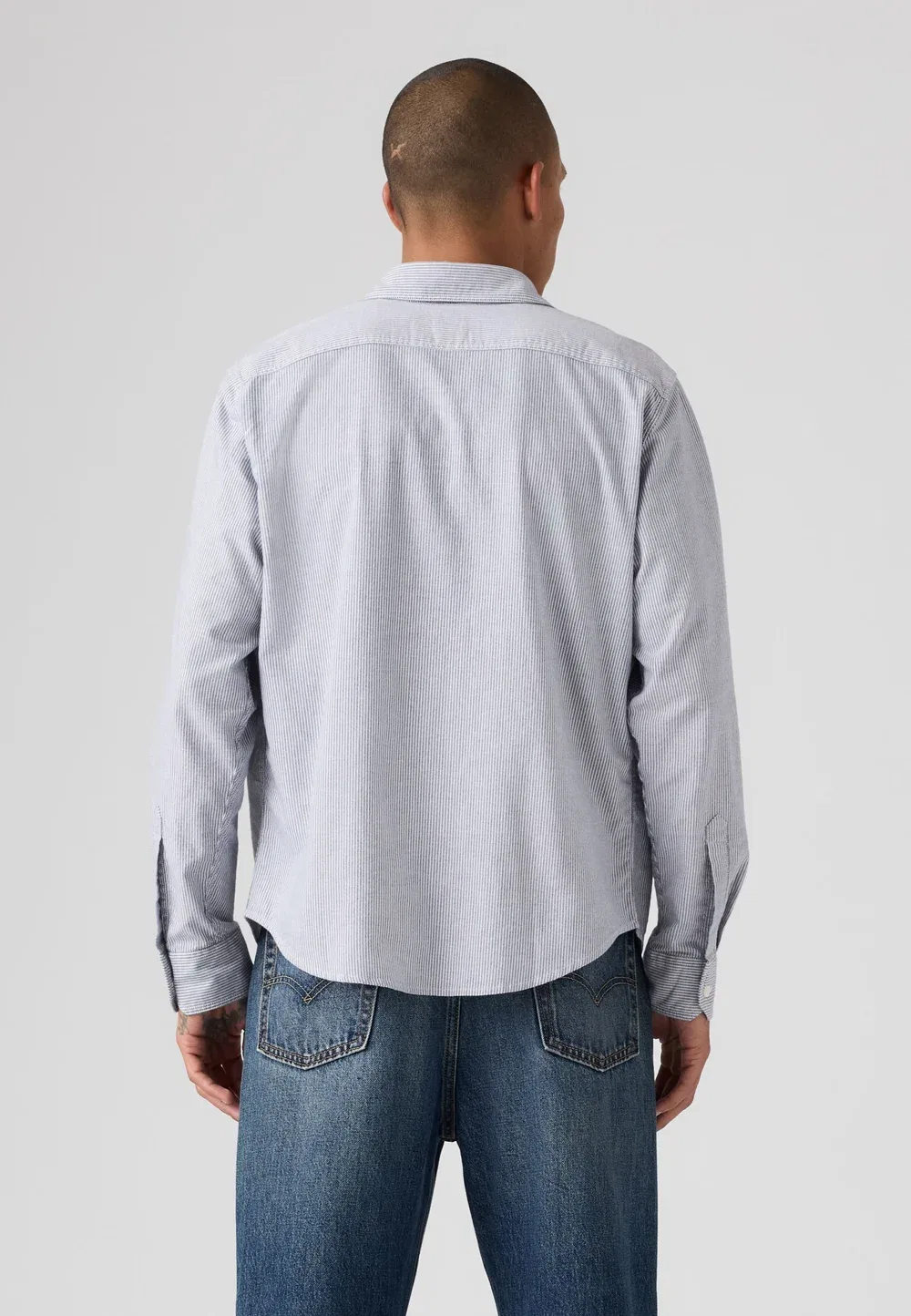 Стандартная рубашка с батарейным питанием - рубашка Levi'S, White/Navy — фото 3