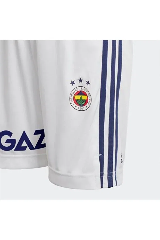 Детские спортивные шорты для девочек без принта Adidas, White — фото 4