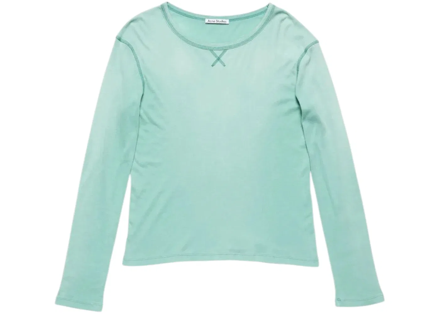 Женская футболка с длинным рукавом Acne Studios, Mint Green