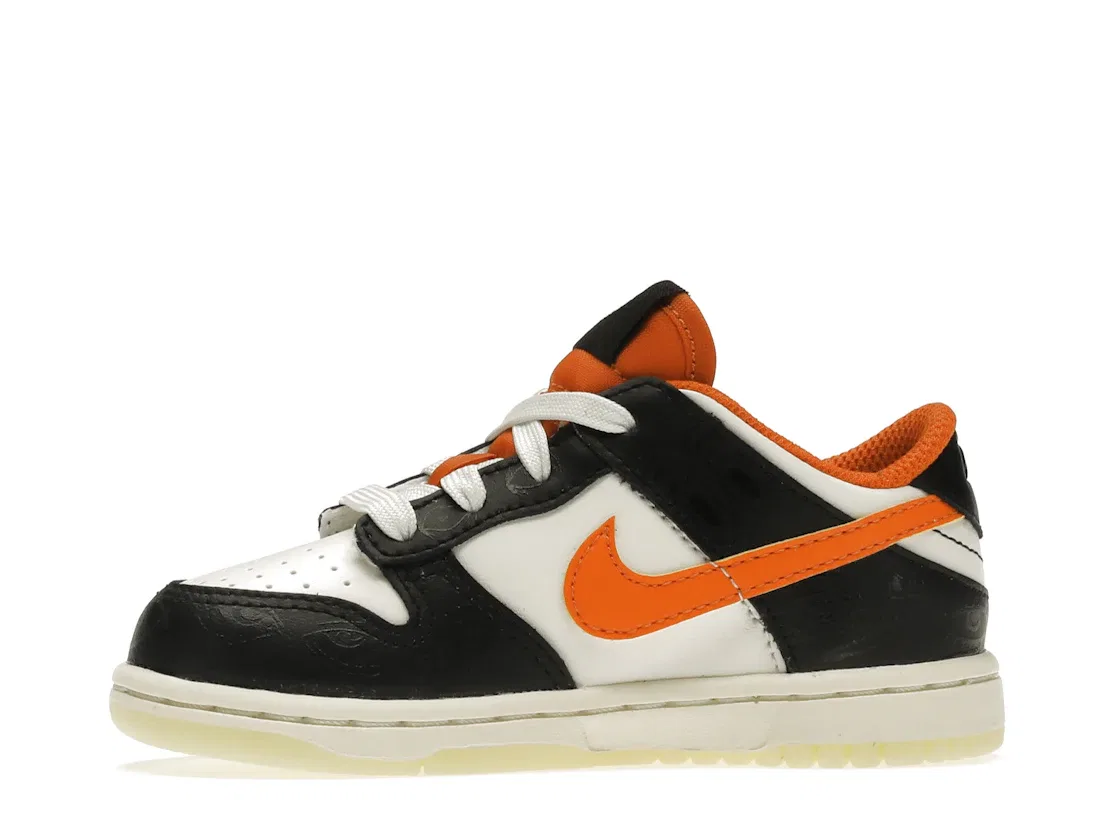 Детские кроссовки Lifestyle с принтом Nike Dunk Low PRM Nike, Sail/Starfish-Black — фото 3