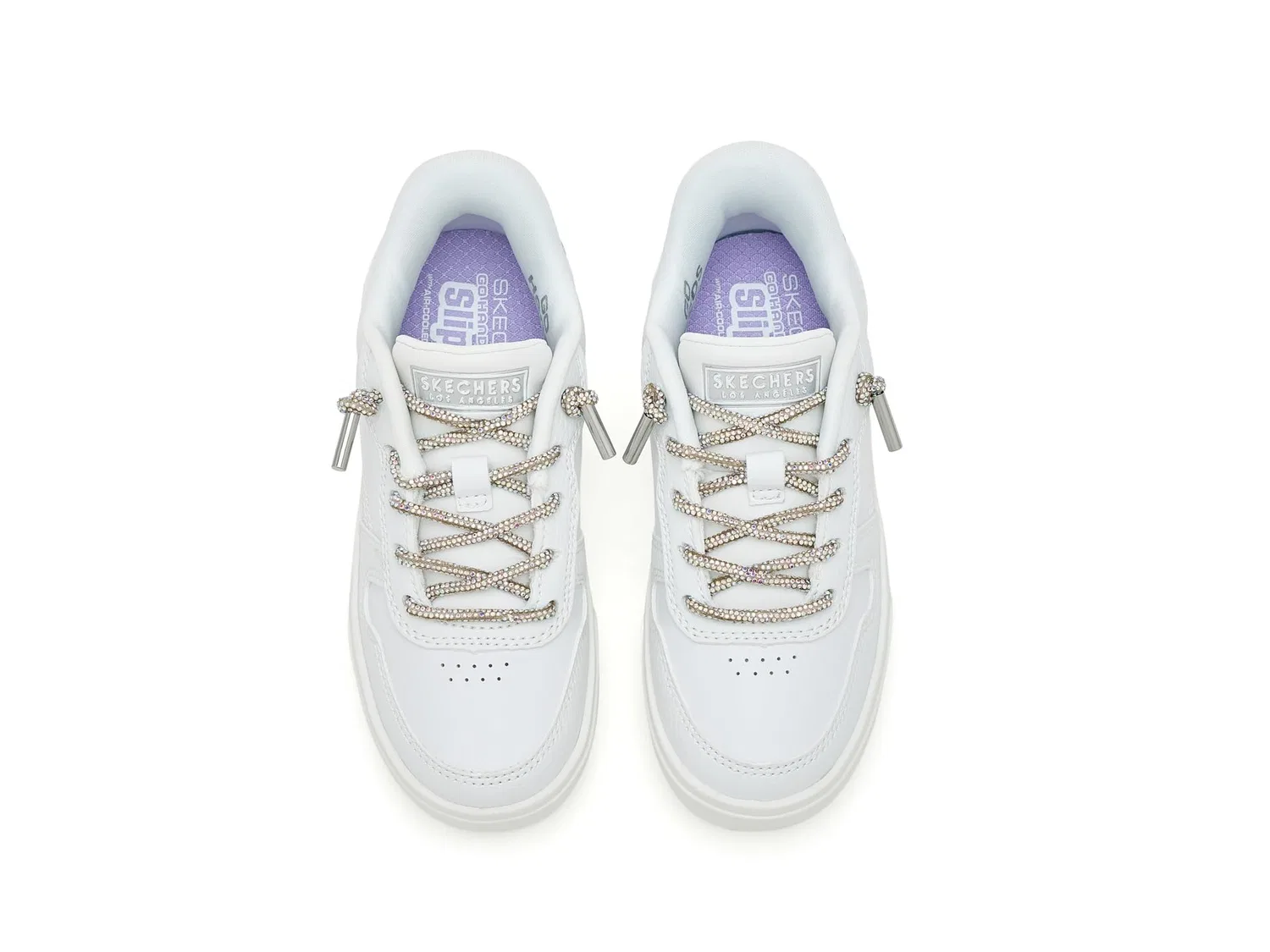 Кроссовки Hands Free Slip-Ins-Aura LX 310769l (для маленьких и больших детей) Skechers Kids, White — фото 3