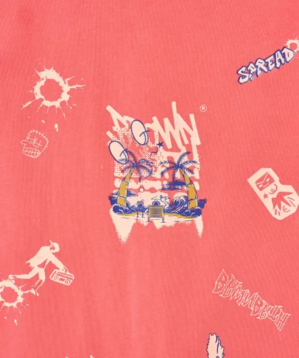 Майка без рукавов с пигментной стиркой Brownbreath Kids, розовый — фото 4