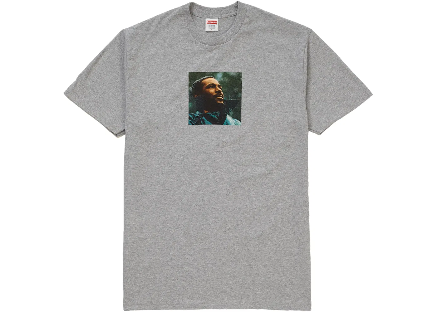 Мужская футболка с принтом Marvin Gaye Tee Supreme, Heather Grey