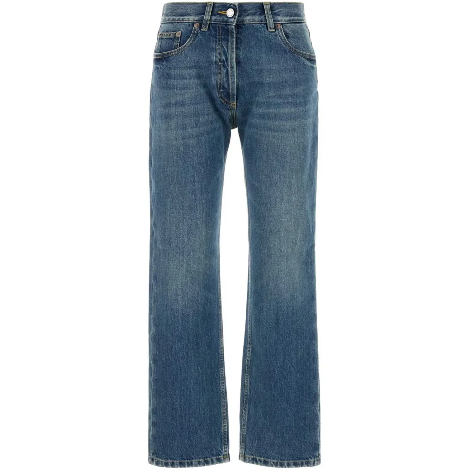 Джинсы прямые с расклешением, Prada, Blue